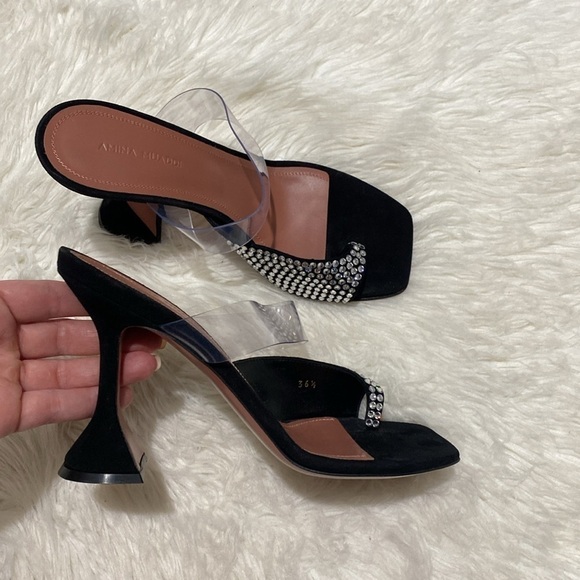 Amina Muaddi Paloma crystal slipper size 36.5EU - Picture 9 of 15